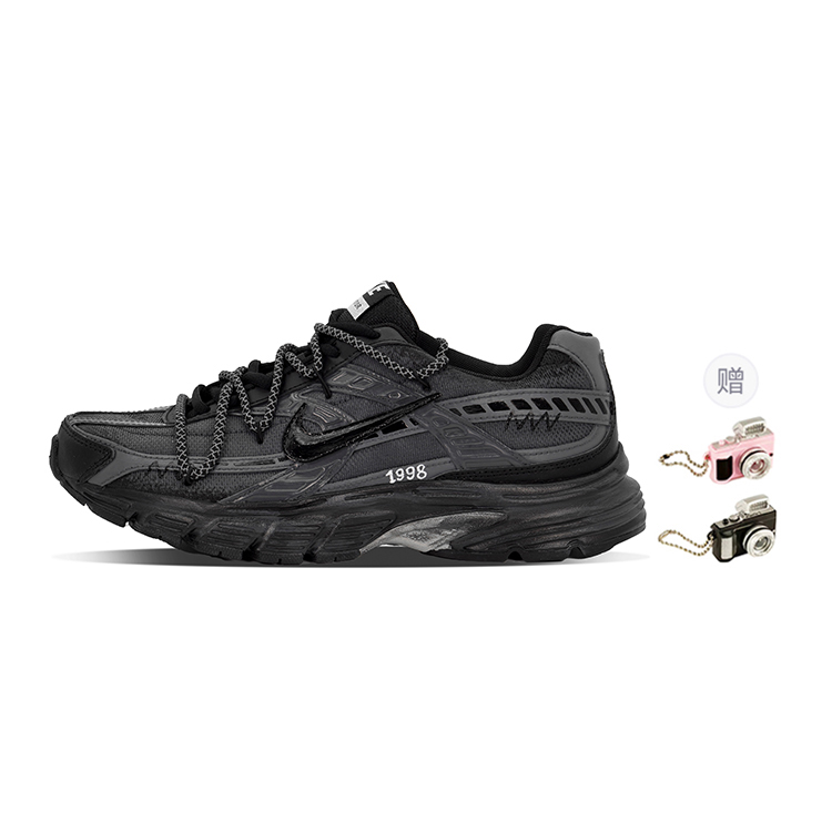 Nike Initiator Abrasion Resistant Low Top Running Shoes Men's Premium Black