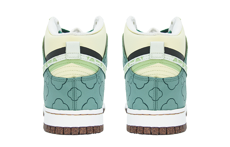Nike Dunk Patchy Four-Leaf Clover Anti-Slip And Wear-Resistant Lightweight High-Top Skateboard Shoes Men's Yellow Green купить в интернет-магазине Yoocart с быстрой доставкой по России.