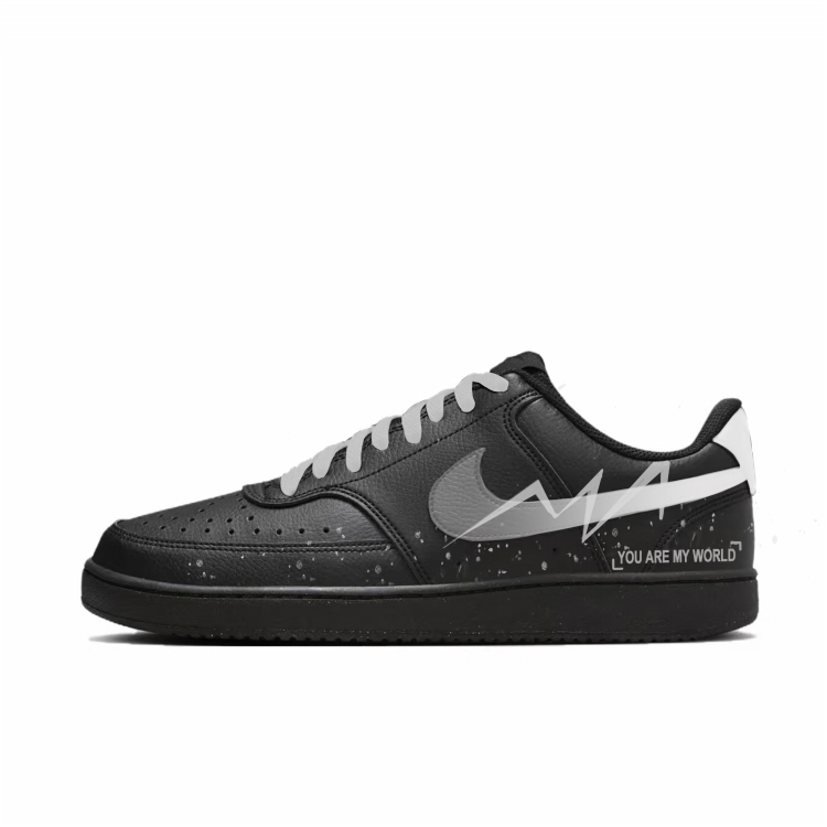 Nike Court Vision Low Wear-Resistant Low-Top Skateboard Shoes Unisex Black