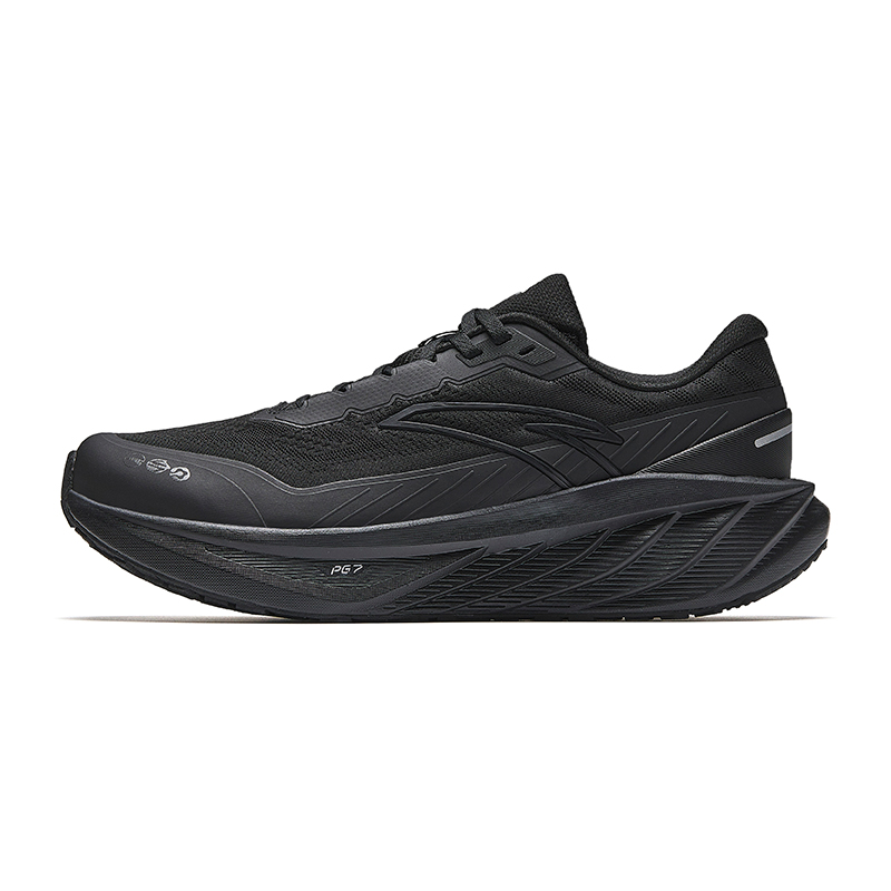 Anta Travel Cushioned Slip-Resistant Low-Top Casual Running Shoes Men's Black Silver