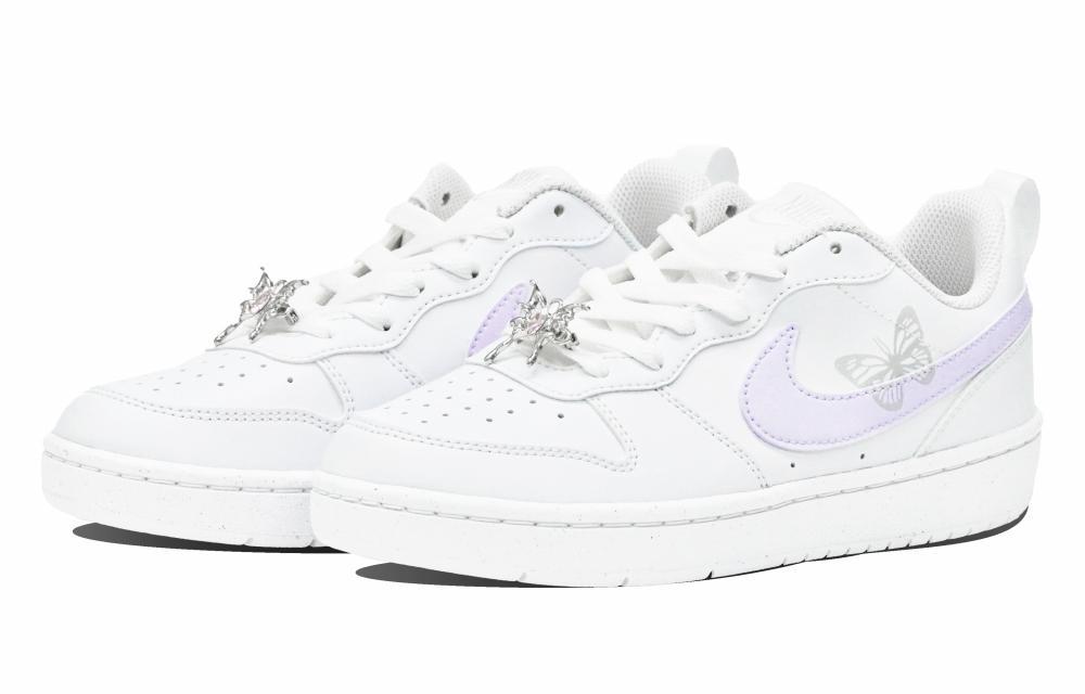 Nike Court Borough Slip Resistant Low Top Skateboard Shoes GS Purple купить в интернет-магазине Yoocart с быстрой доставкой по России.