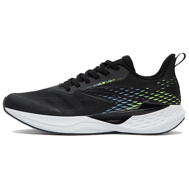 361° Cushioning Slip Resistant Low Top Running Shoes Men's Black Blue