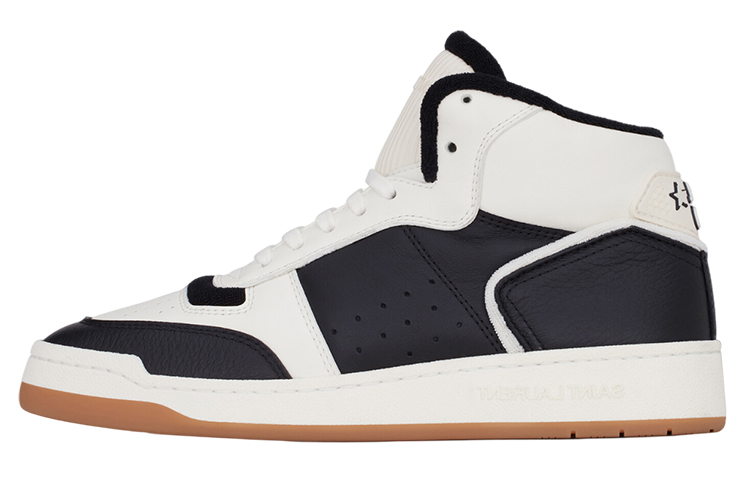 SAINT LAURENT SL/80 Round Toe Mid-Top Sneakers Women's