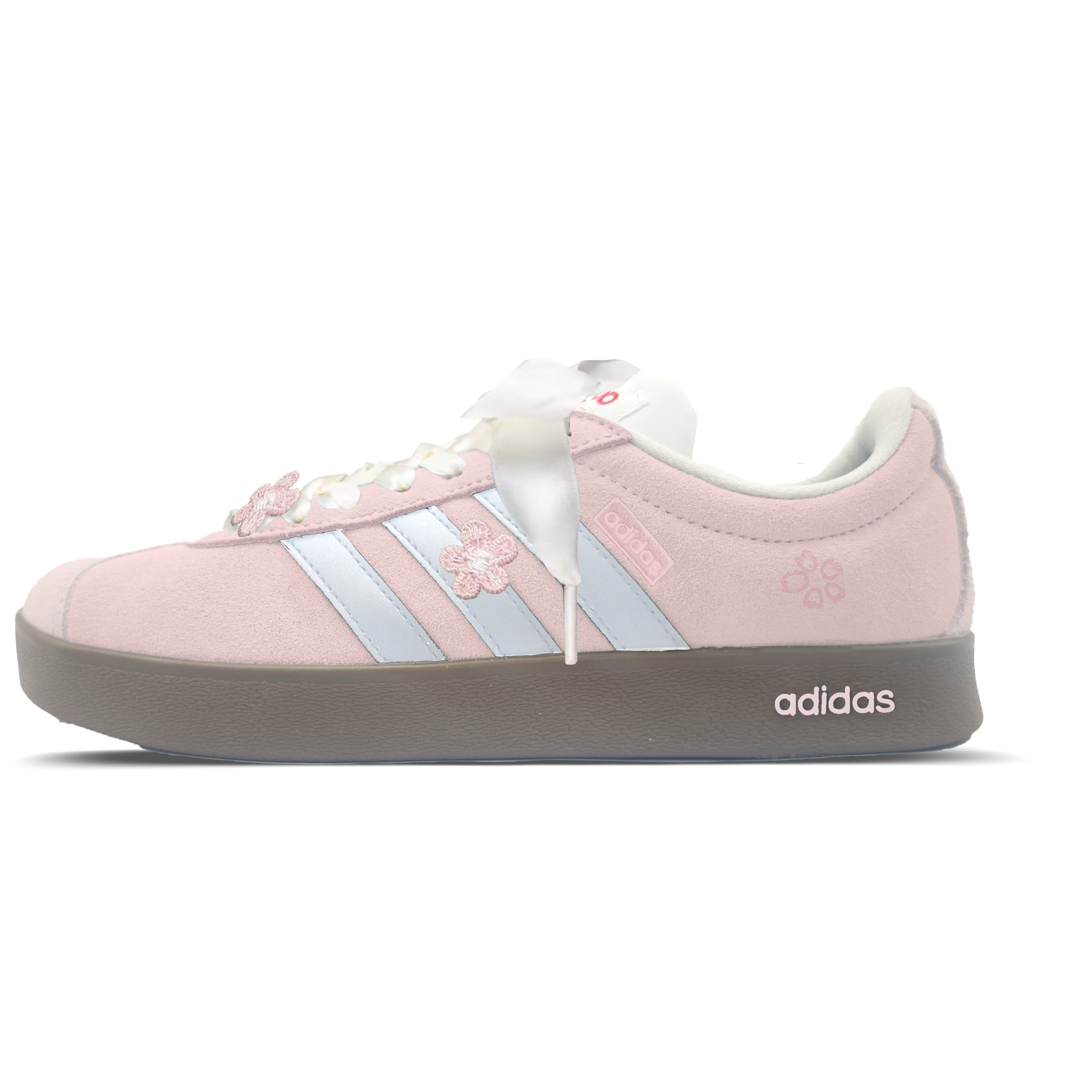Adidas Neo VL Court Lifestyle Enchanted By Flowers Slip Resistant Low Top Skateboard Shoes Unisex Pink Blue купить в интернет-магазине Yoocart с быстрой доставкой по России.
