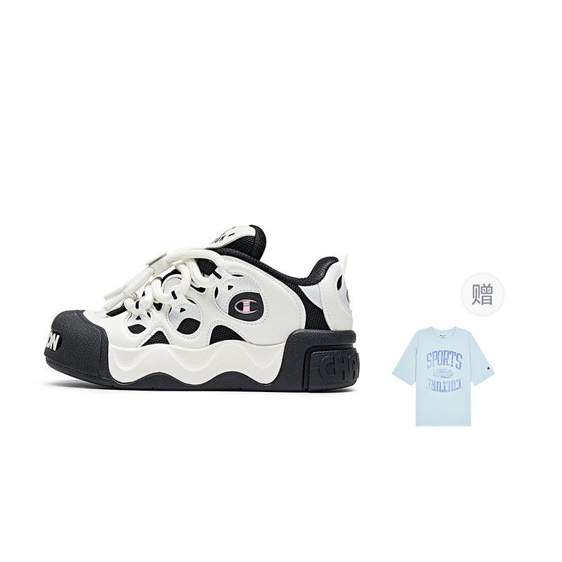 Champion Low-Top Skateboard Shoes Men's Black White