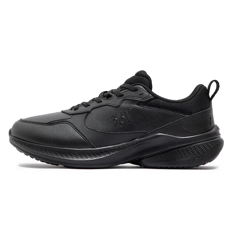361° Anti Slip Wear Resistant Low Top Casual Running Shoes Men's Obsidian Black