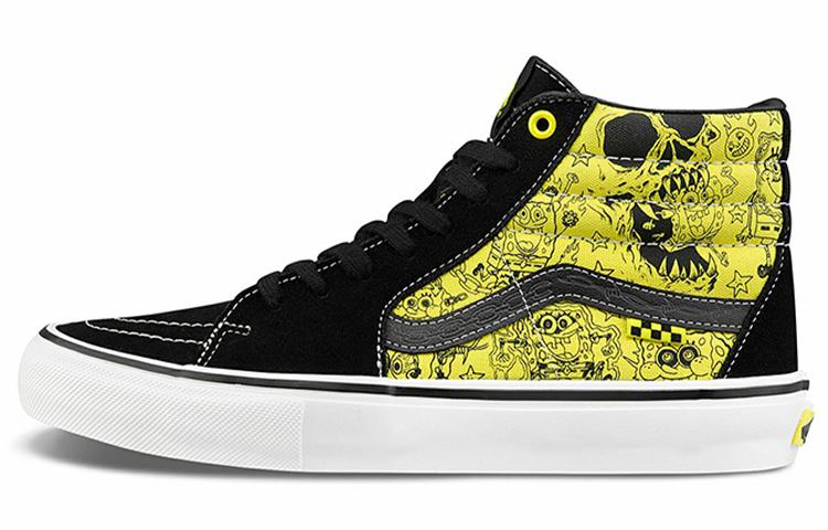 Vans Mike Gigliotti X SpongeBob SquarePants X Skate Sk8 Hi 'Black Yellow'