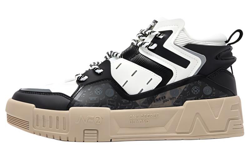 361° 2023 Fall New Arrival Anti Slip Wear Resistant High Top Skateboard Shoes Women's Obsidian Black