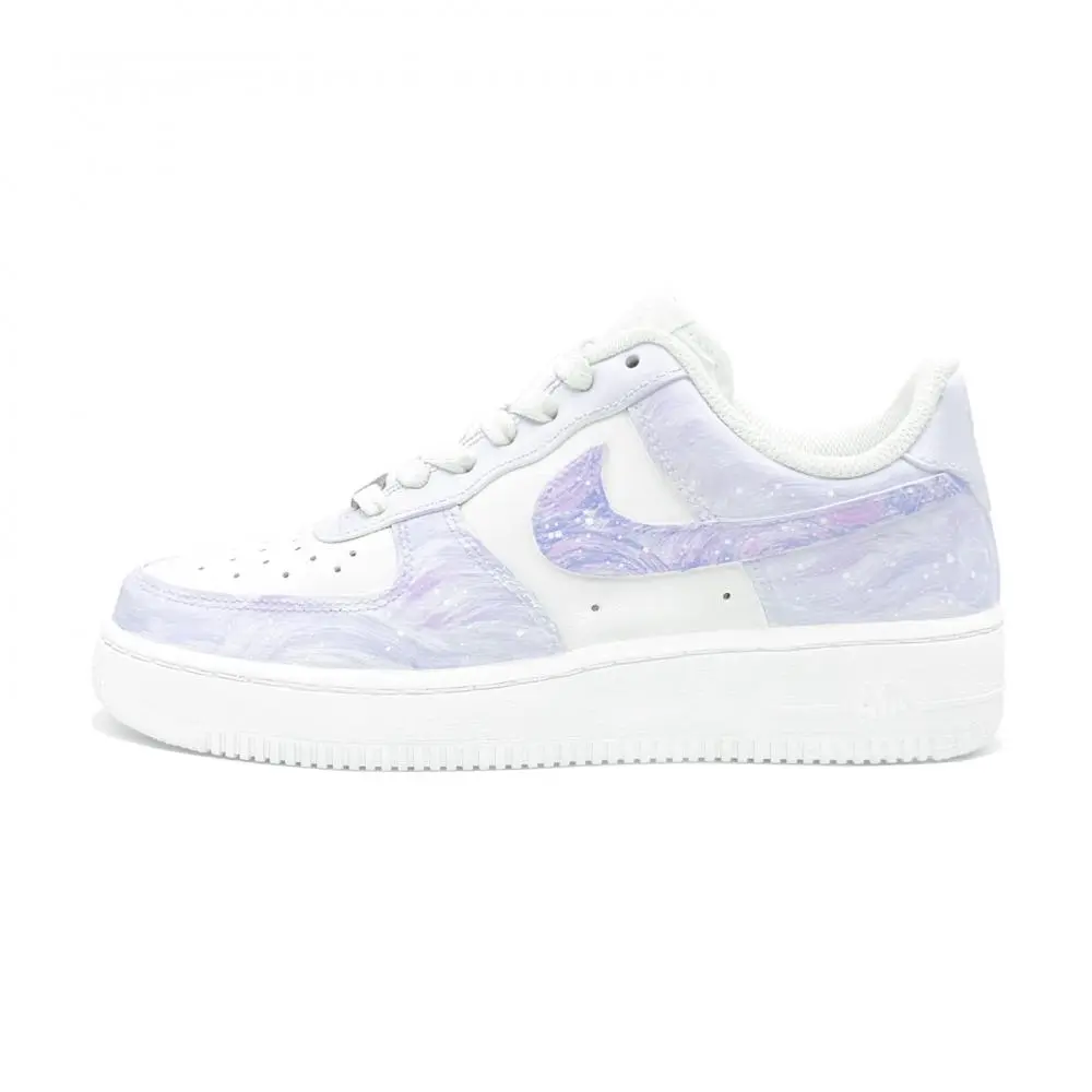 Nike Air Force 1 Misty Purple, First Culture Abrasion Resistant Low top Skateboard Shoes Unisex Lavender