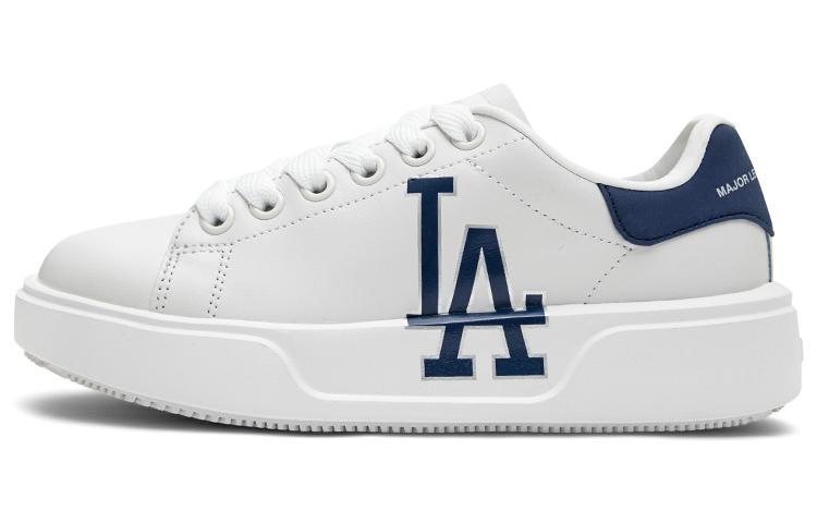 MLB Chunky Classic Low Top Skateboard Shoes Unisex White Blue