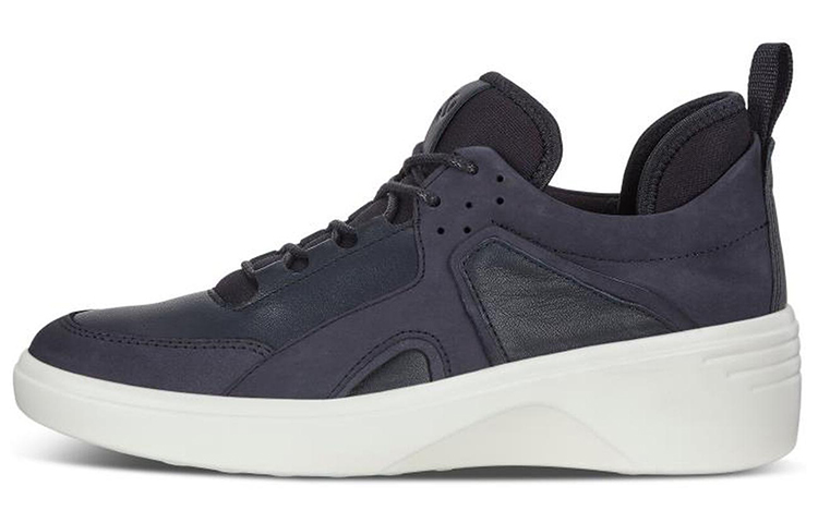 Ecco Soft 7 Wedge Stylish Skateboarding Shoes Women's Blue