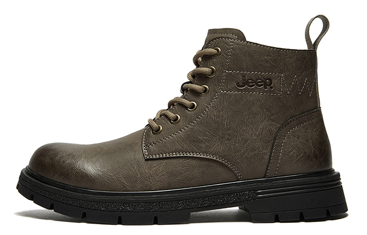 Jeep Crew Martin Boot Unisex Khaki