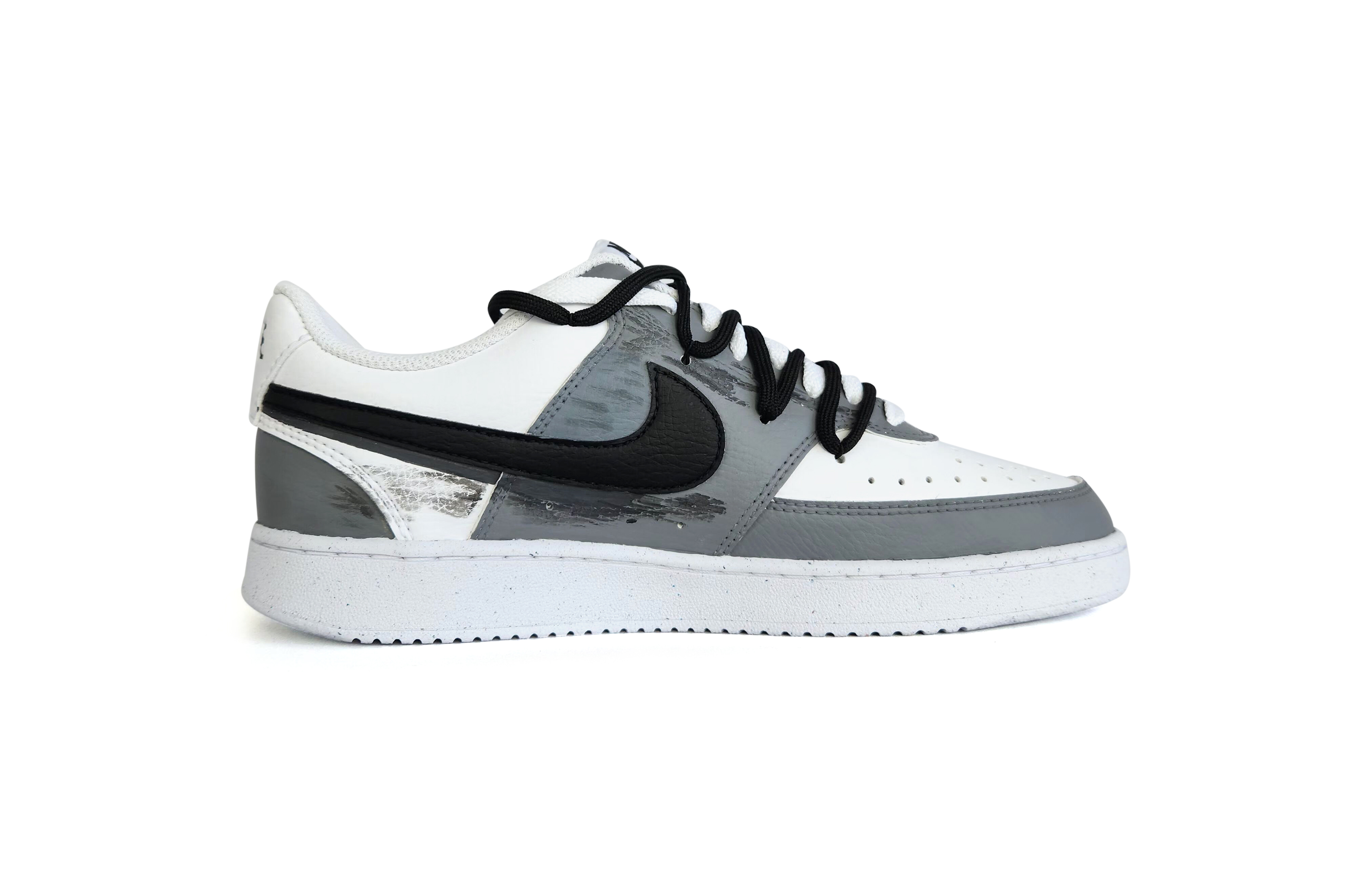 Nike Court Vision 1 Low top Skateboard Shoes Men's Gray