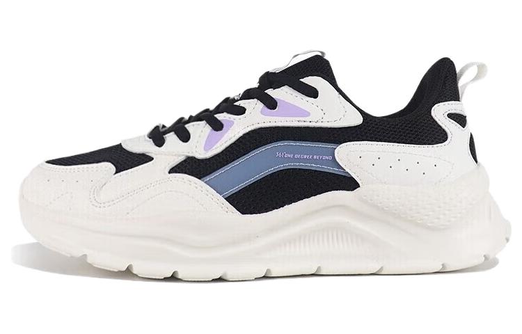 361° Cushioned Slip-Resistant Low-Top Casual Shoes Women's White Black