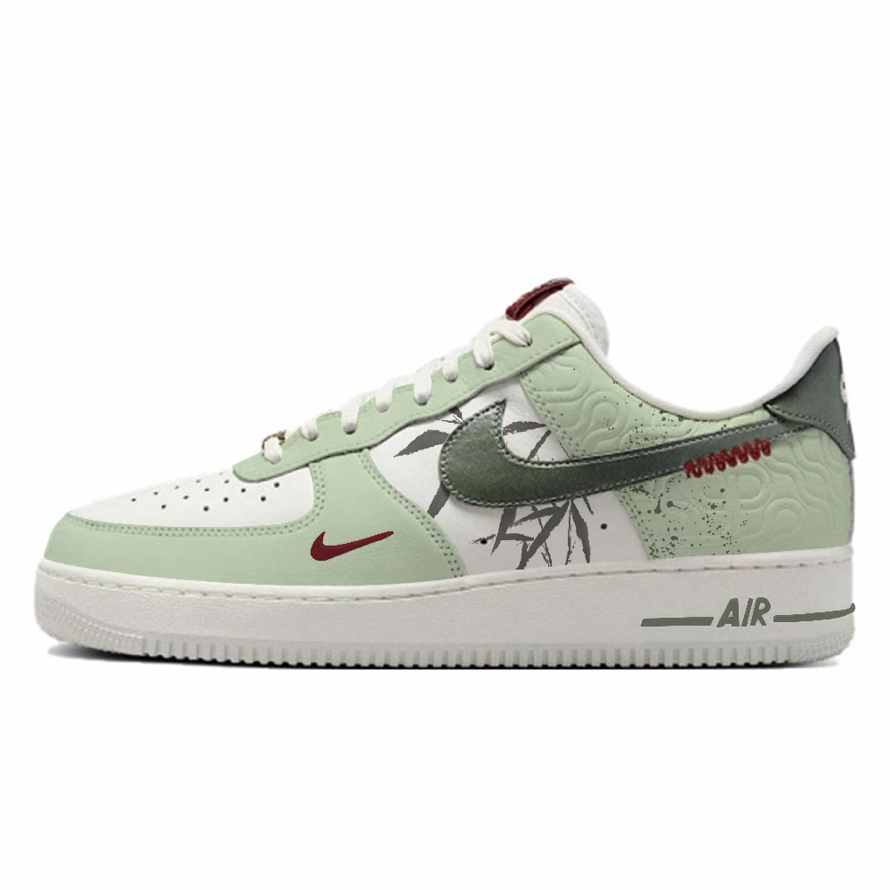 Nike Air Force 1 Skateboard Shoes Unisex Low-Top White/Green