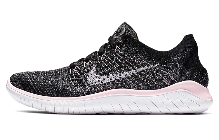 Nike Free Rn Flyknit 2018 Black Pink Foam Women's