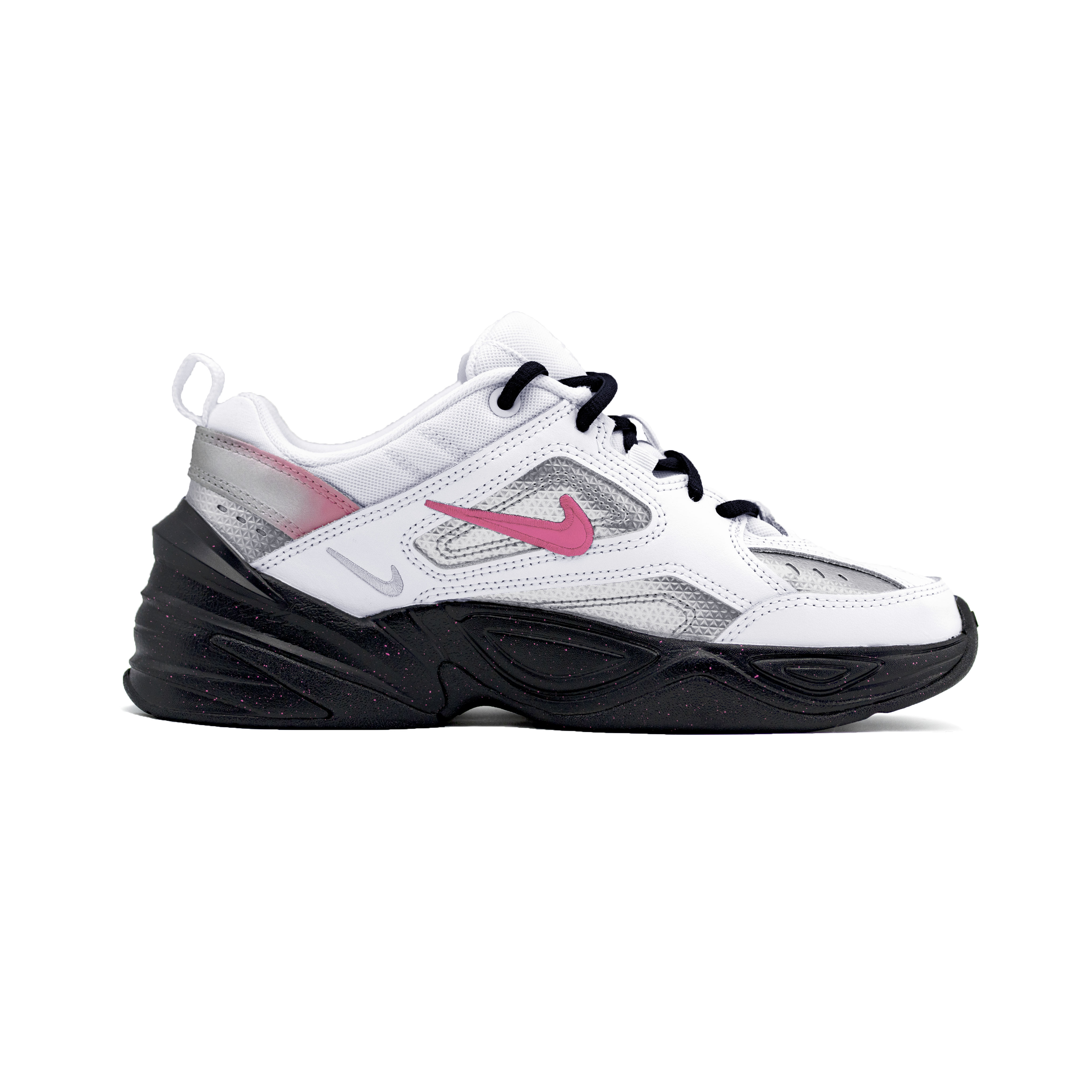 Nike M2K Tekno Chunky Sneakers Women's Low top Pink, Silver, Black
