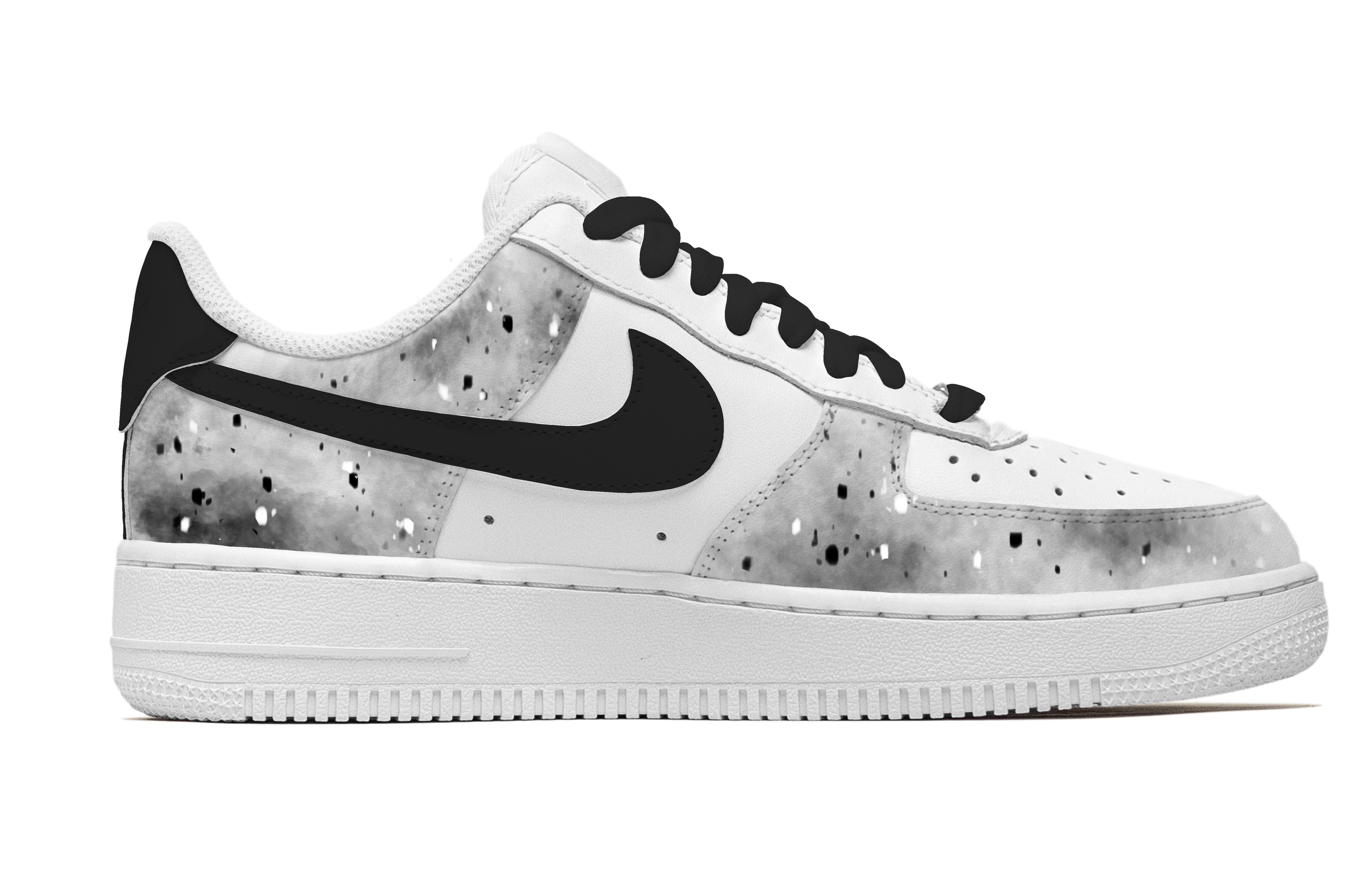 Nike Air Force 1 Fantastical, Ash Remnants Slip Resistant Abrasion Resistant Low top Skateboard Shoes Men's Gray
