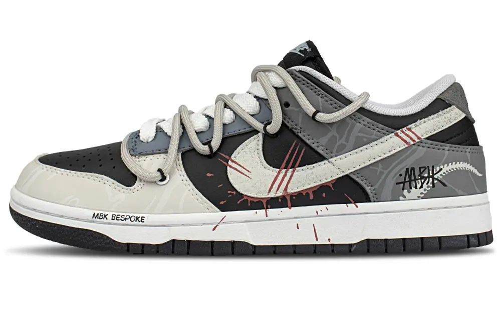 Nike Dunk Cushioning Lightweight Low top Skateboard Shoes Unisex Gray