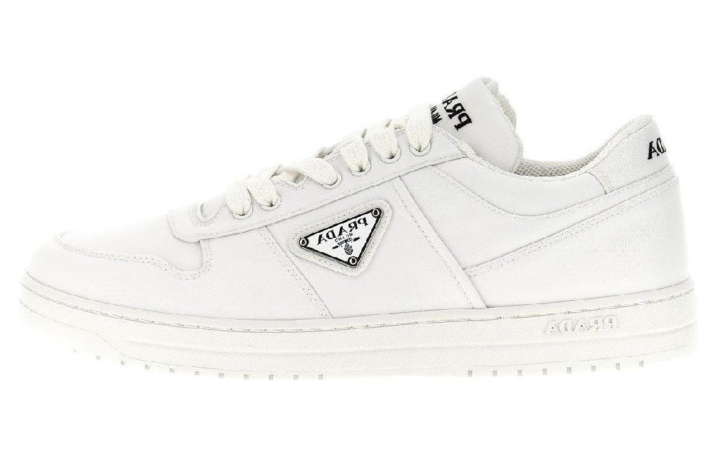 PRADA Downtown Low Top Skateboard Shoes Men's White