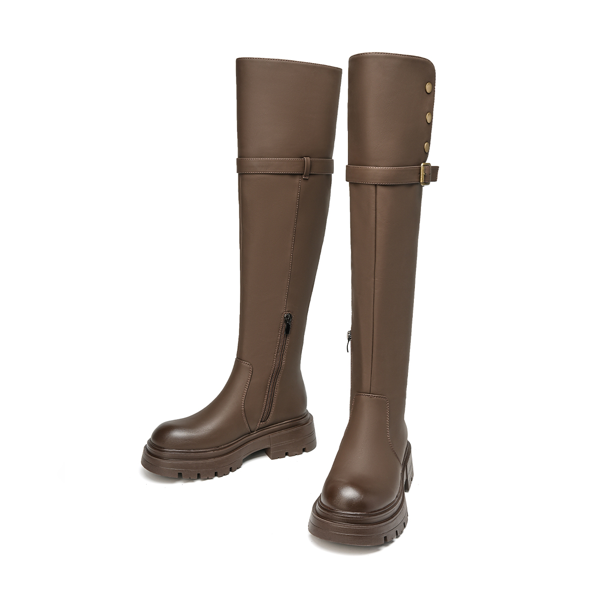 EBLAN Knee high Boots Women's Brown