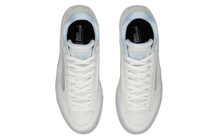 LiNing Wave 180 Low Slip Resistant, Abrasion Resistant, Lightweight Low Top Skateboard Shoes Women's Frost White