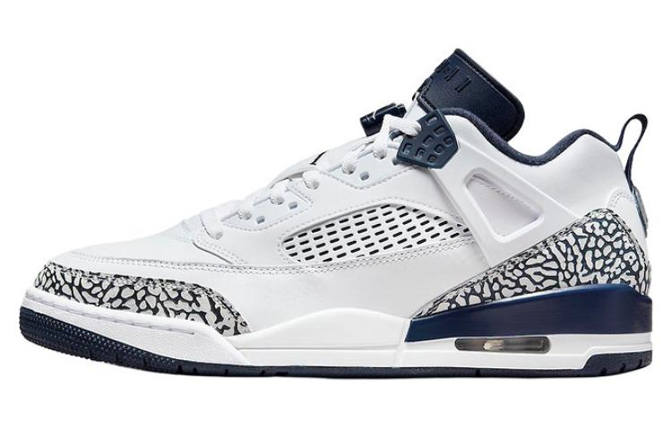 JORDAN Spizike Винтажные баскетбольные кроссовки Низкие Белый и синий цвет Мужские