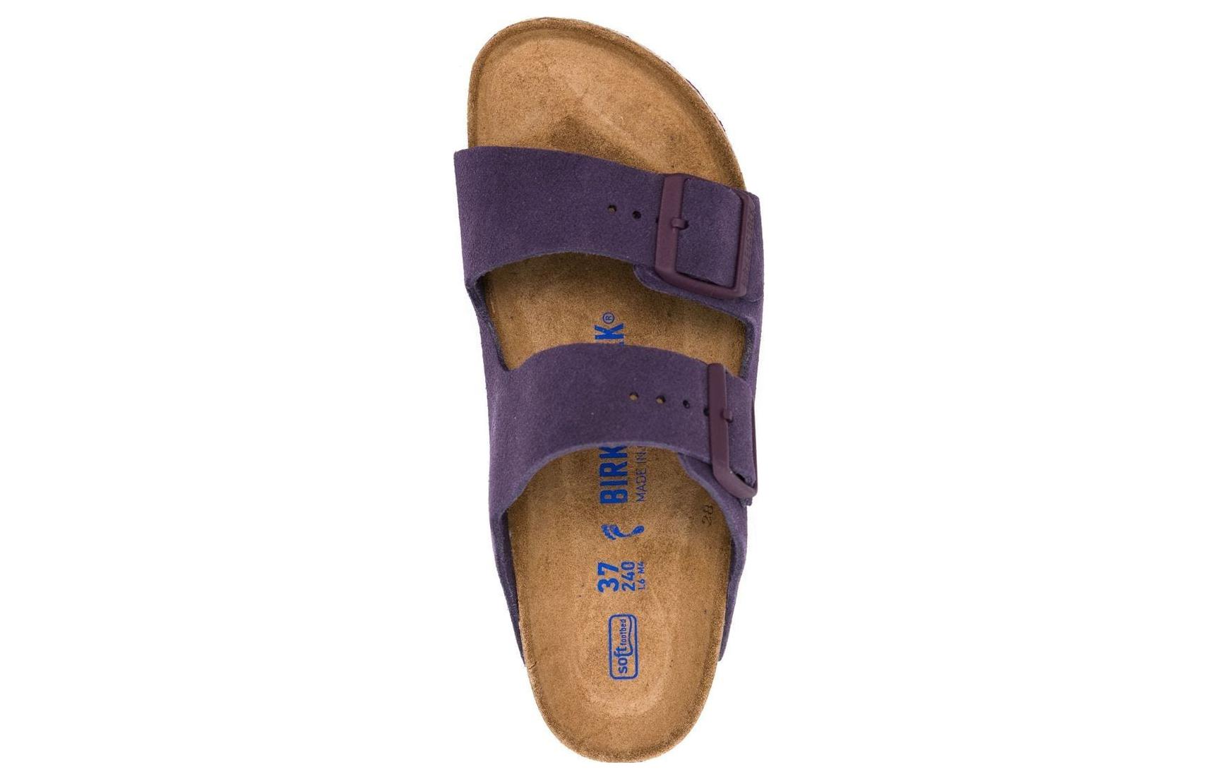 Birkenstock Arizona Soft Footbed Suede Leather Narrow Fit Sandals 'Wine' Women's купить в интернет-магазине Yoocart с быстрой доставкой по России.