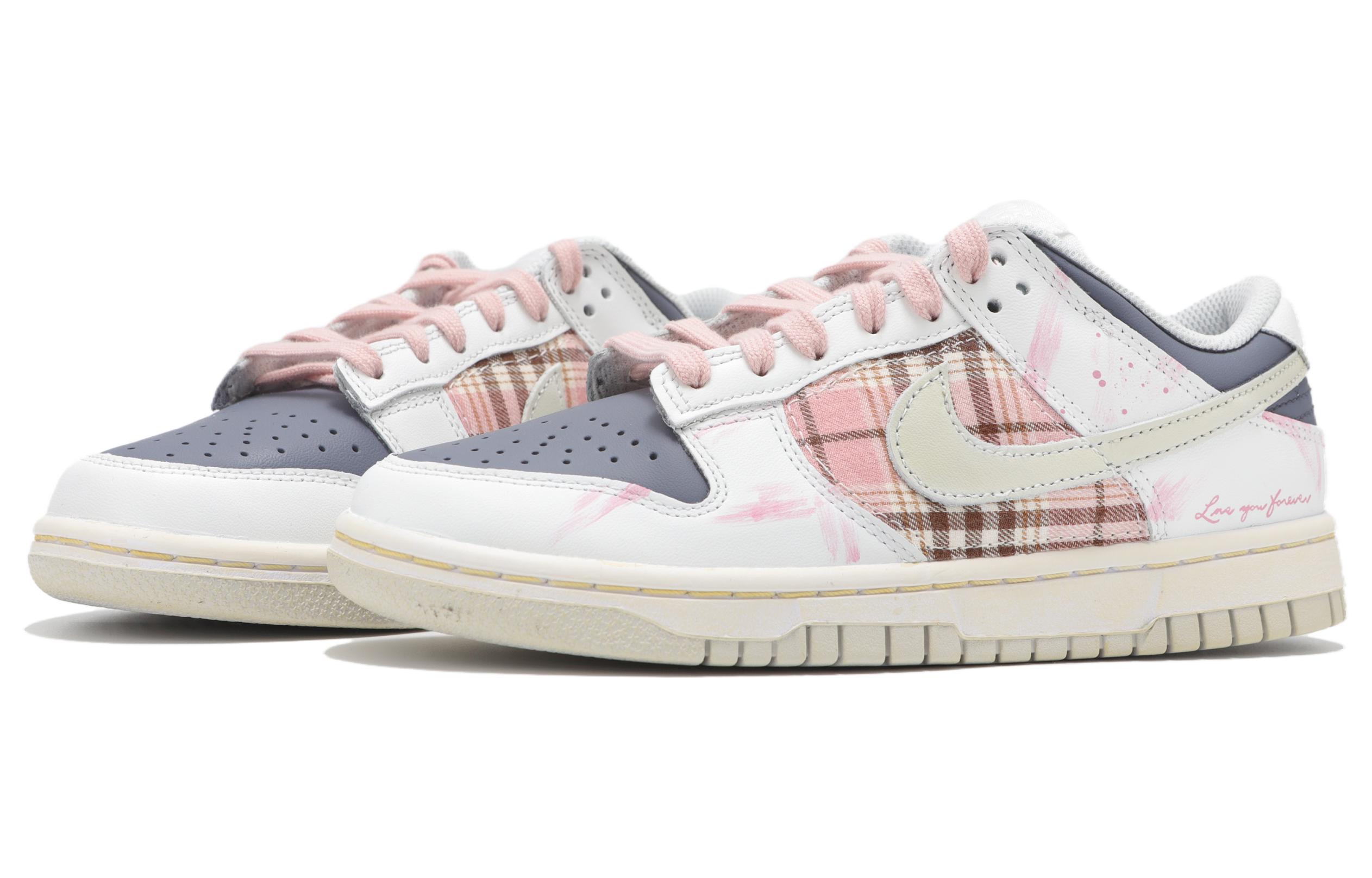 Nike Dunk Abrasion Resistant Low top Skateboard Shoes Unisex White Pink купить в интернет-магазине Yoocart с быстрой доставкой по России.