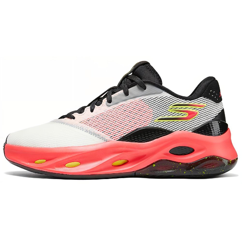 Skechers SKX Float Low Top Basketball Shoes Men's White Red Black