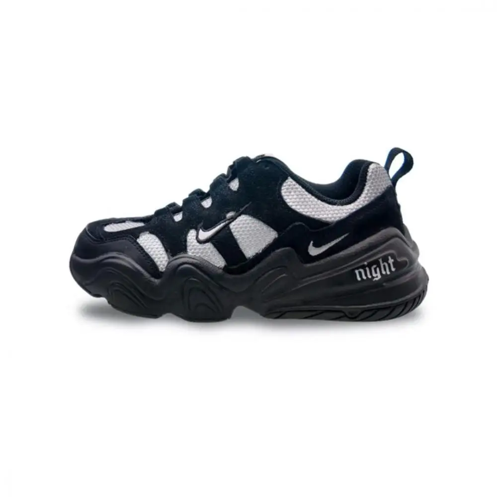 Nike Tech Hera Abrasion Resistant Low top Casual Shoes Unisex Silver Black