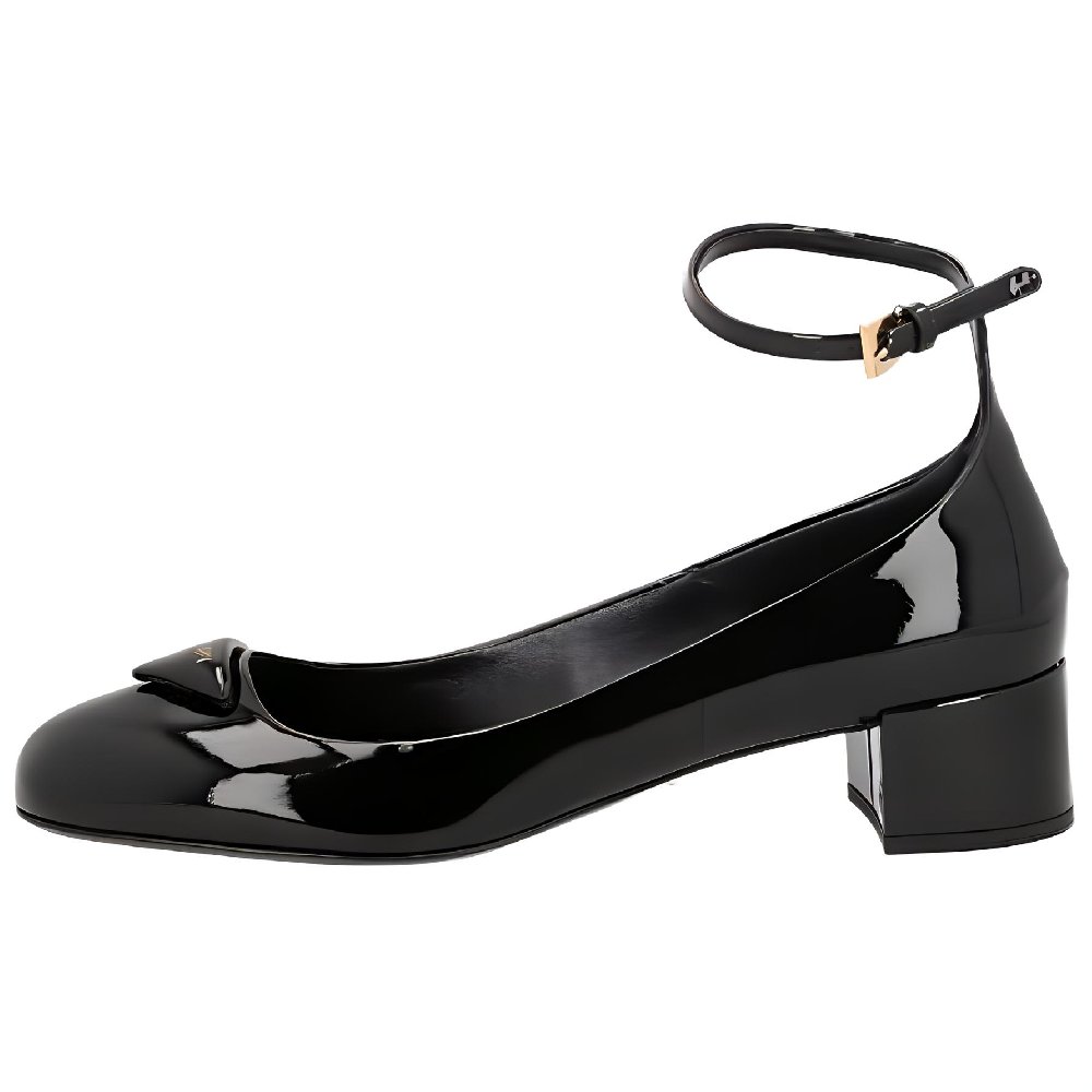 PRADA Chunky Heel High Heels Women's Black
