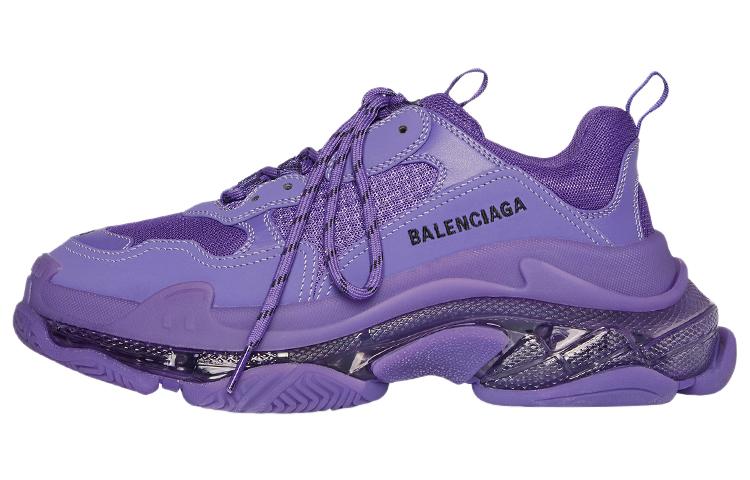 Balenciaga Triple S Clear Sole Deep Purple Women's