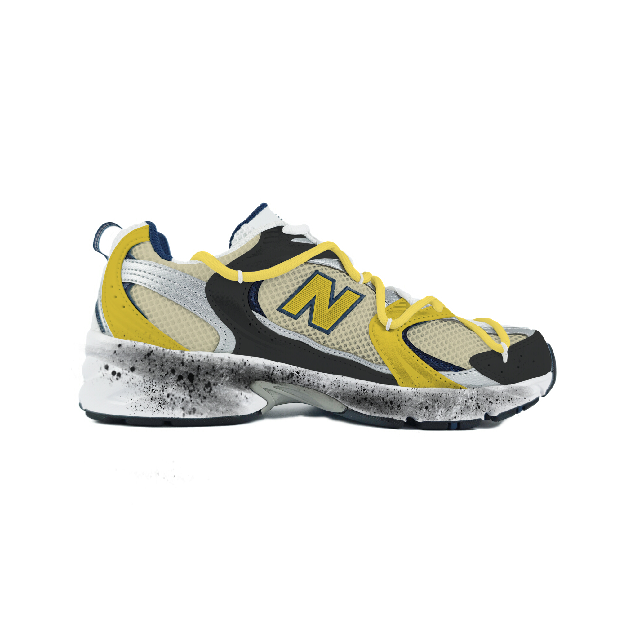 New Balance NB 530 Abrasion Resistant Slip Resistant Low Top Running Shoes Unisex White Yellow купить в интернет-магазине Yoocart с быстрой доставкой по России.