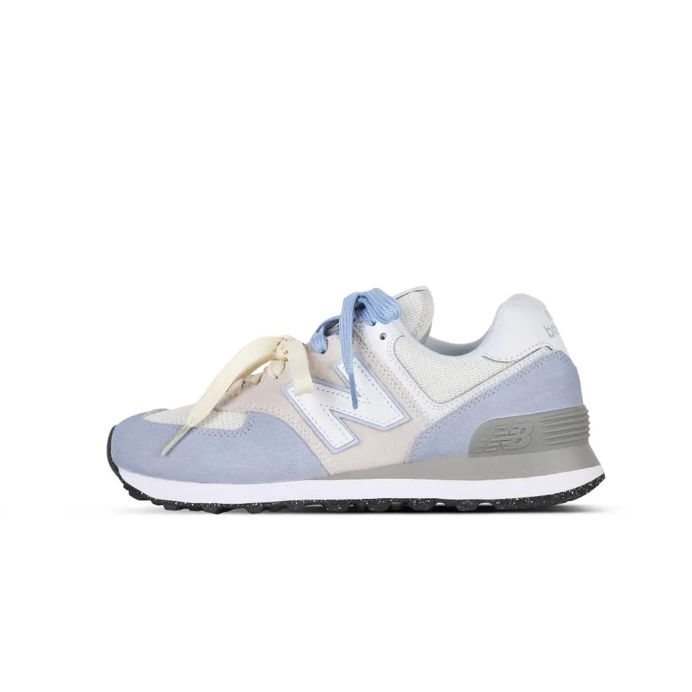 New Balance NB 574 Cushioning, Wear Resistant Low Top Running Shoes Unisex Washed Blue