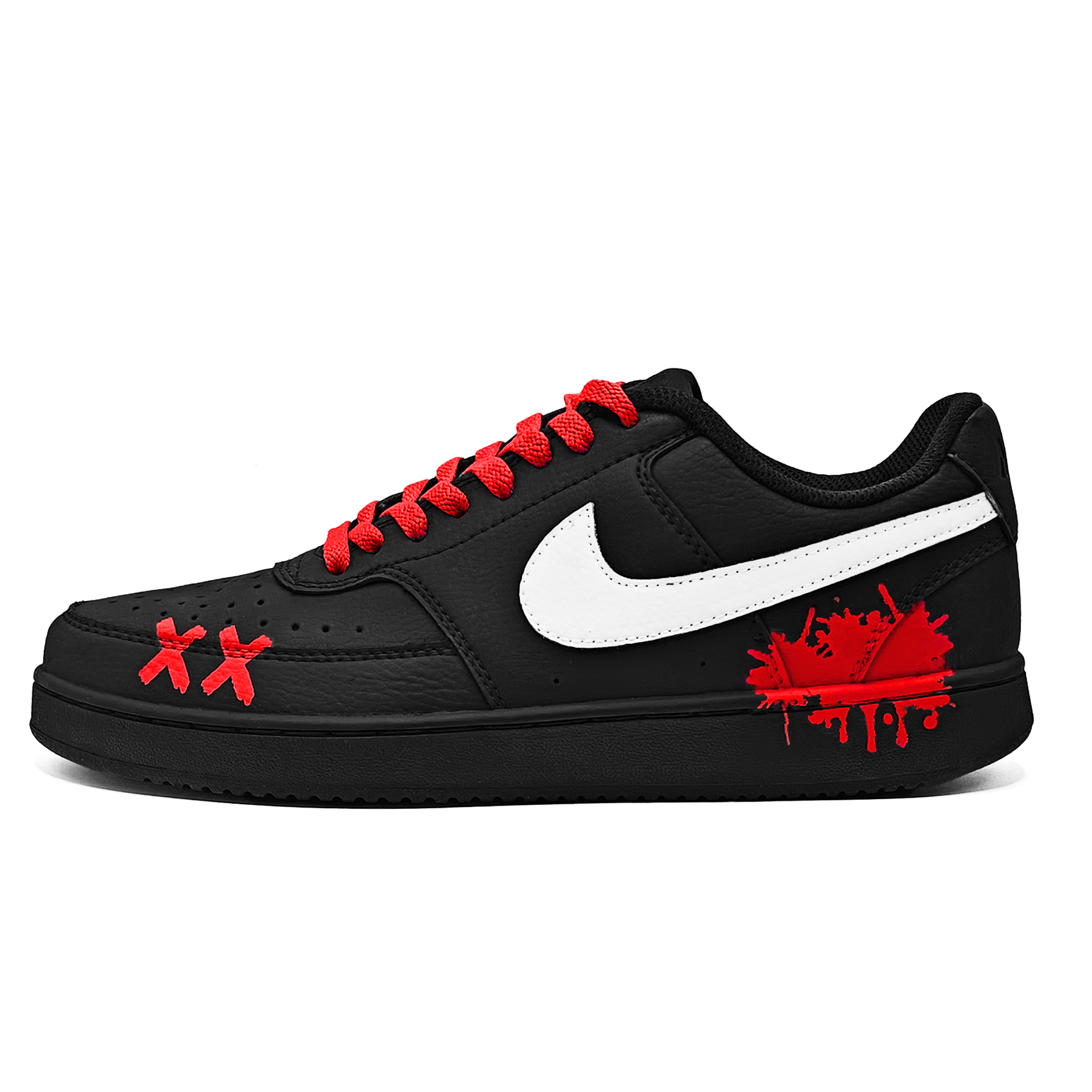 Nike Court Vision Skateboard Shoes Unisex Low top Black