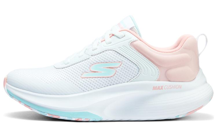 Skechers Anti-Slip Wear-Resistant Low-Top Casual Running Shoes Women's White Pink Blue
