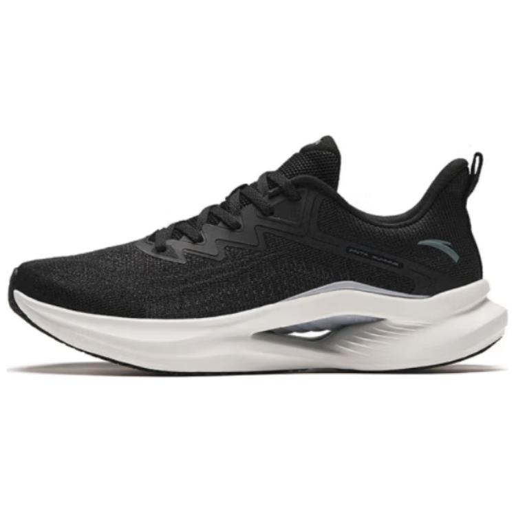 Anta Taming The Wind Shock Absorbers With Slip Resistant Features Low Top Running Shoes Men's Black Gray