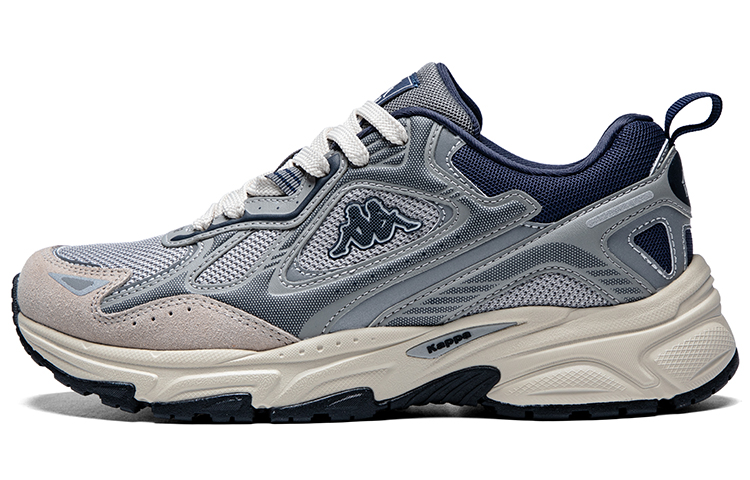 Kappa Wing Abrasion Resistant Slip Resistant Low top Running Shoes Unisex Morandi Blue