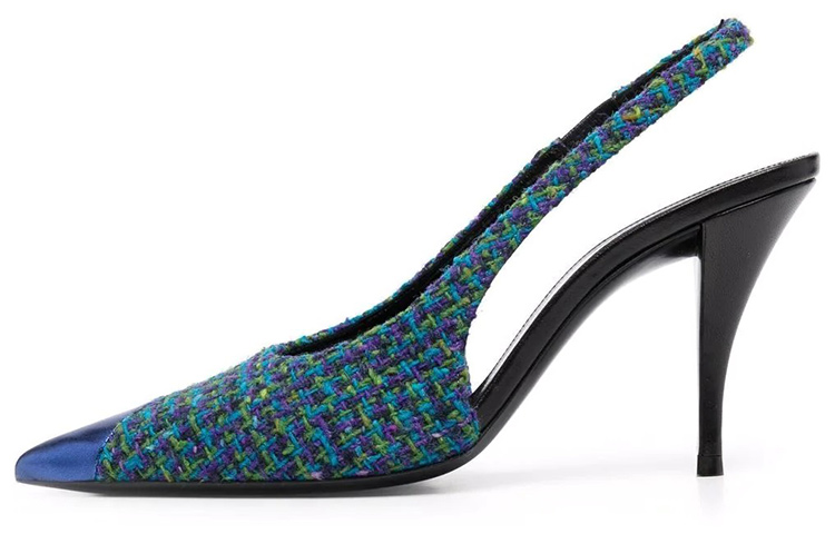 SAINT LAURENT Vesper High Heels Women's Blue