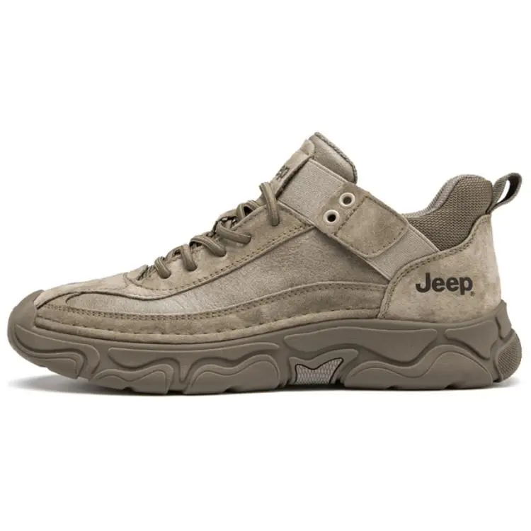 Jeep Anti-Slip Wear-Resistant Casual Shoes Men's Khaki