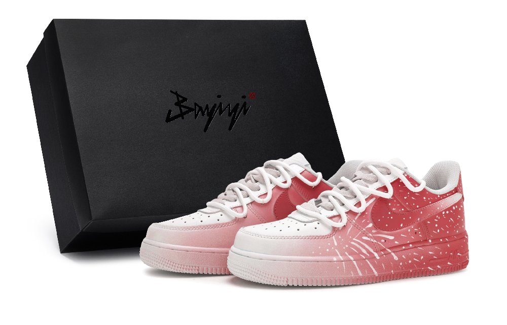Nike Air Force 1 Skateboard Shoes Unisex Low-Top Red