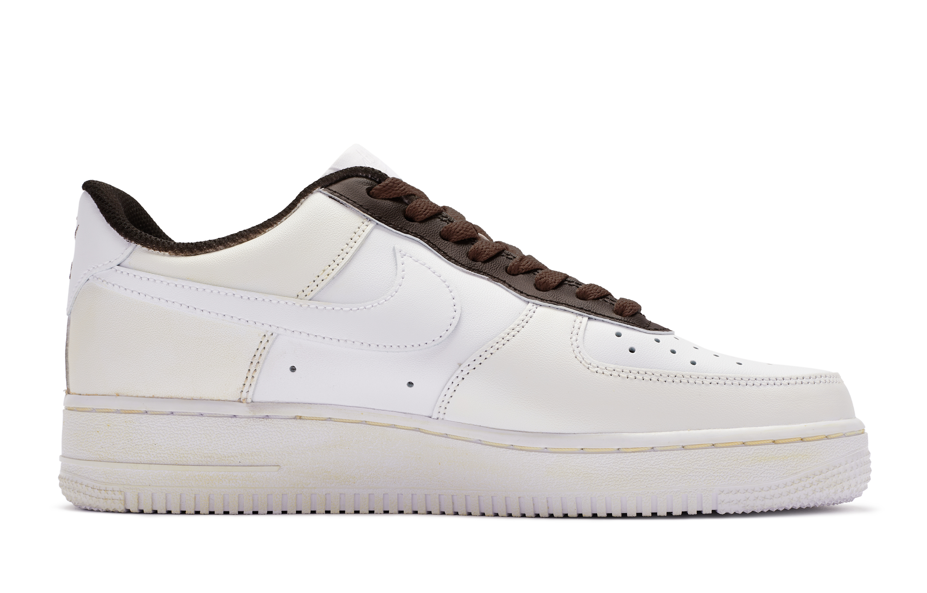 Nike Air Force 1 Low 811 Manufacturing Low Top Skateboard Shoes GS Beige White Brown купить в интернет-магазине Yoocart с быстрой доставкой по России.