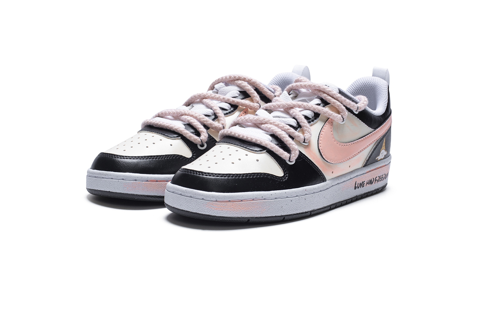 Nike Court Borough Low-Top Skateboard Shoes Women's Black Pink купить в интернет-магазине Yoocart с быстрой доставкой по России.