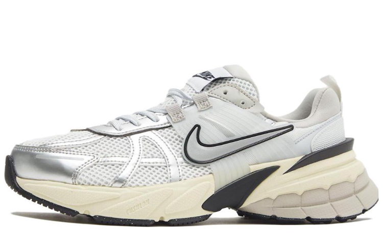 Nike V2K Run Cushioned Slip-Resistant Breathable Lightweight Low-Top Running Shoes Women's Black White Silver купить в интернет-магазине Yoocart с быстрой доставкой по России.