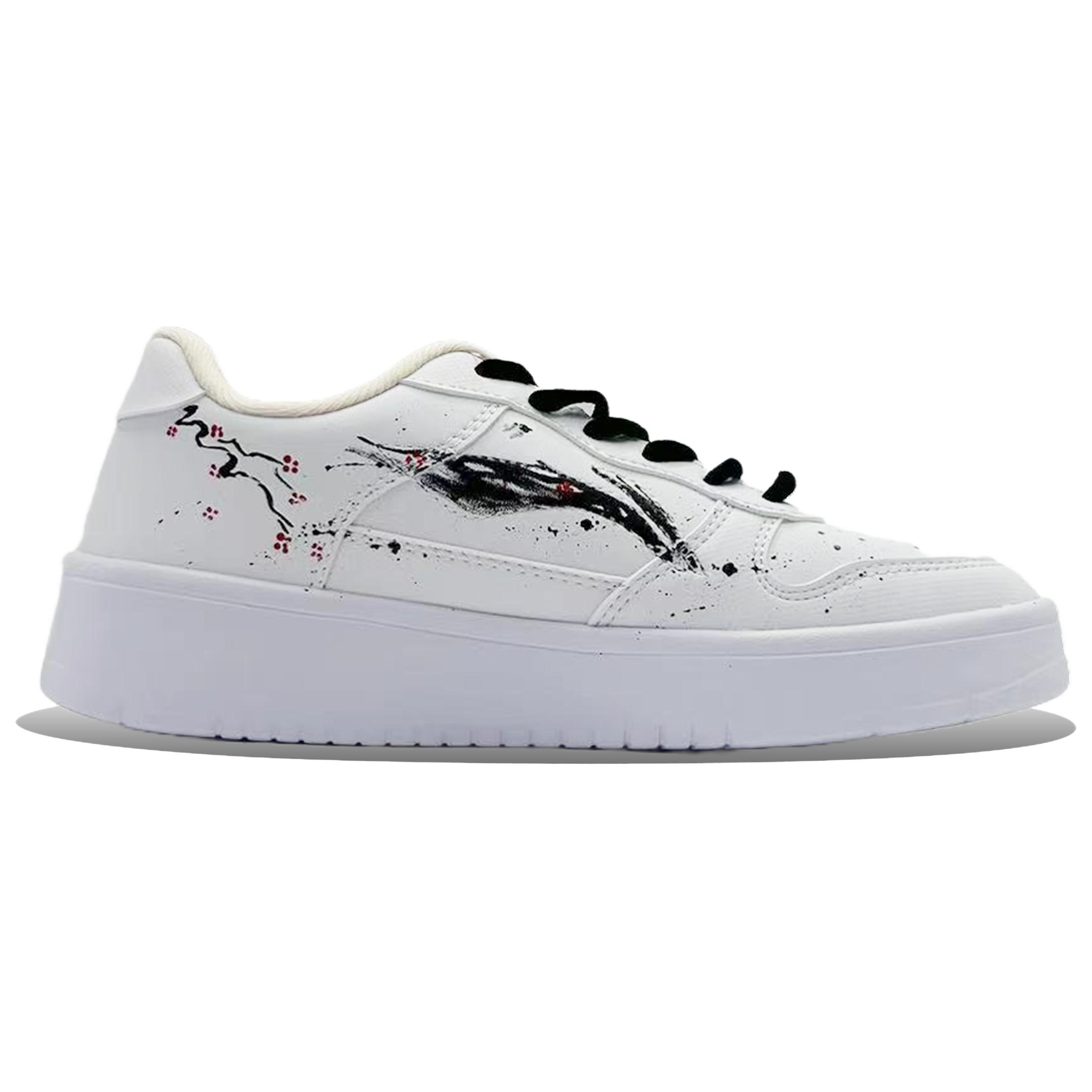 LiNing Pontoon Boats Wear resistant And Lightweight Low top Skateboard Shoes Women's White