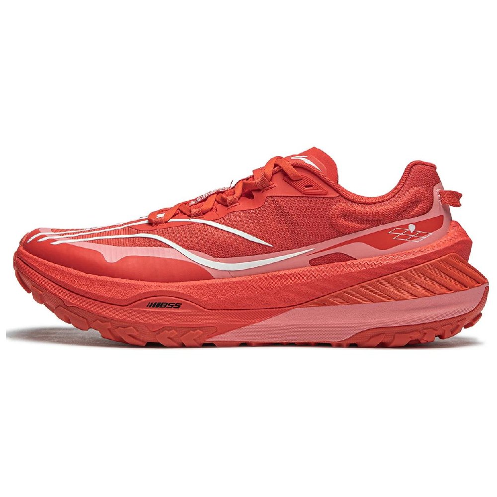 LiNing Cushioning Anti-Slip And Wear-Resistant Support Balance Rebound Low-Top Running Shoes Men's Red
