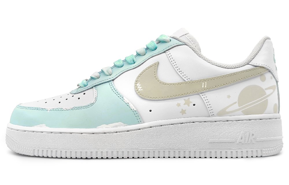 Nike Air Force 1 Coverage Warm Low-Top Skateboard Shoes Men's Light Green