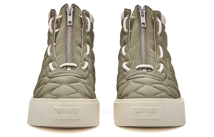 EQLZ EQUALIZER FAULT HI Abrasion Resistant Slip Resistant Low Top Skateboard Shoes Unisex Army Green Misprint