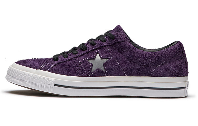 Converse One Star White Purple